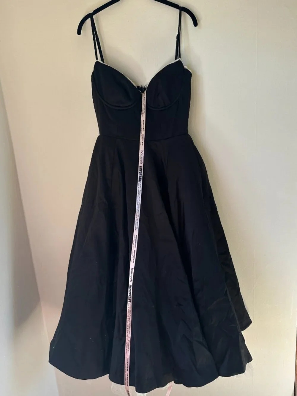 House of CB Mademoiselle Black Tulle Midi Dress - Picture 9 of 9